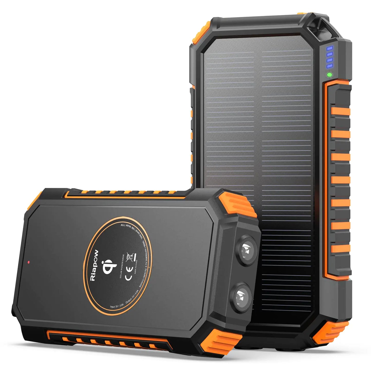 Riapow Solar Charger Power Bank