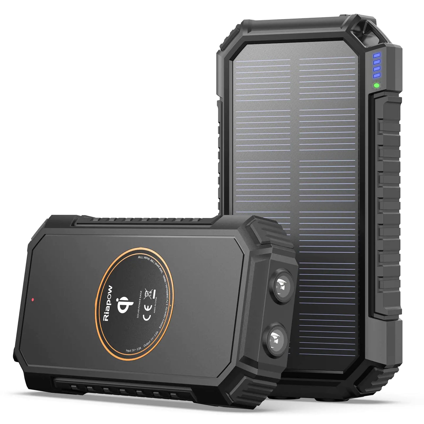 Riapow Solar Charger Power Bank