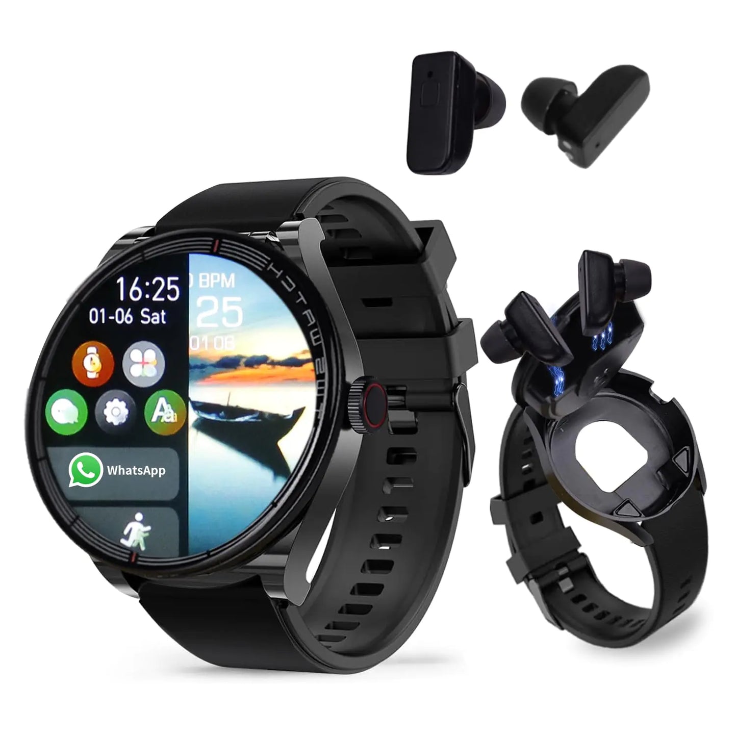 Smart Watch with Earbuds 2 in 1 Bluetooth Watch