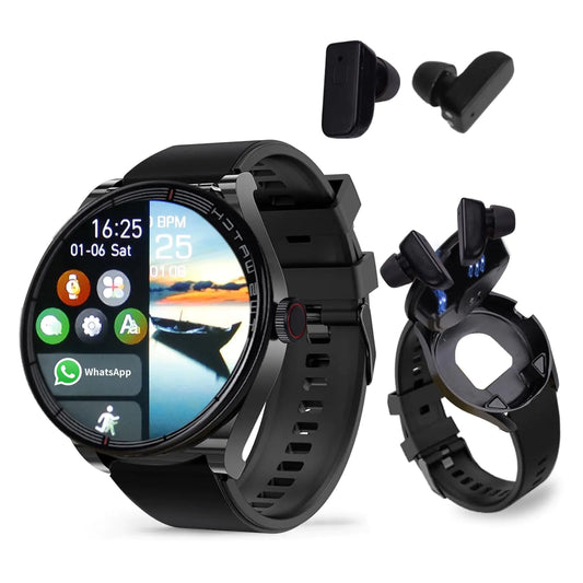 Smart Watch with Earbuds 2 in 1 Bluetooth Watch